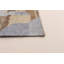 Tapis bleu ciel / brun en laine tissé à plat à la main Abrahem