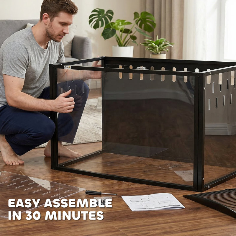 Cage de hamster de 41,3 po de large, avec armature en acier pour hamster