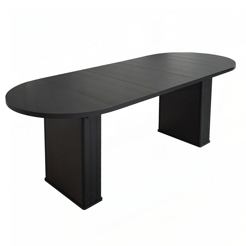 Extendable Dining Table with Durable MDF Construction and Safe Rounded Corners,  Versatile Spaces
