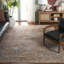Tapis oriental gris / rouille en laine / viscose noué à la main Izmir-91927588