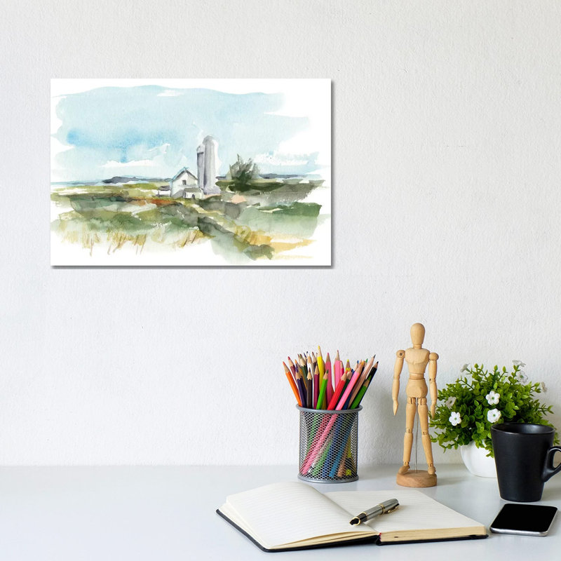 Rural Plein Air I by Ethan Harper - Wrapped Canvas Painting, 20.32 cm H x 30.48 cm W