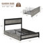 Base de lit plateforme industrielle avec 4 tiroirs de rangement et station de charge-1115925159-1077768960