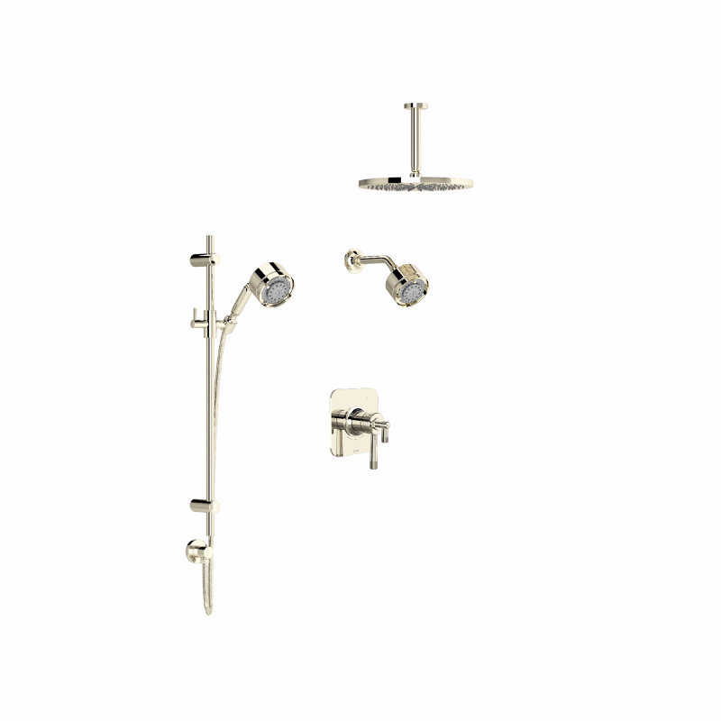 Graceline Thermostatic with Rough-in Valve, Nickel