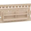 Lit plateforme simple en bois avec garde-corps et tablettes de rangement, naturel-834557734-834557735