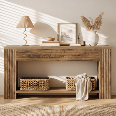 Console en bois manufacturé de 70,87 po de largeur