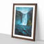 Waterfall Path In Iceland - Single Picture Frame Painting on MDF-56854490-56854491