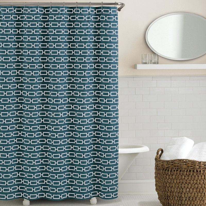 Rideau de douche simple Antora, Noir sarcelle