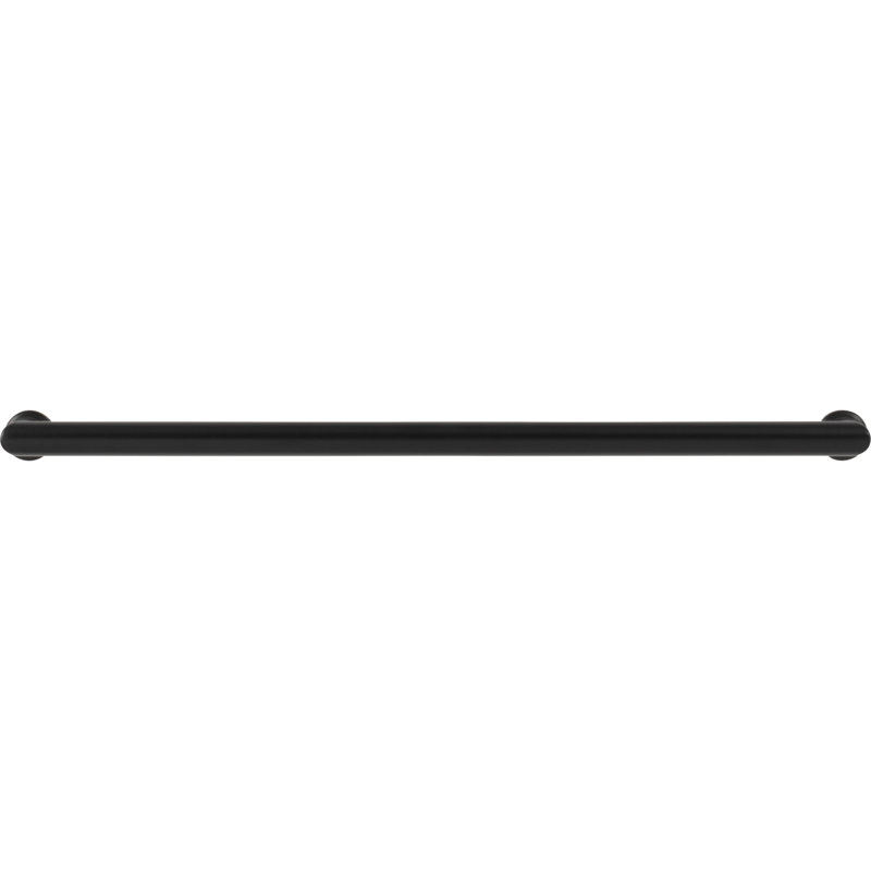 Morris 12" Center to Center Bar Pull, Flat Black, 12" Center to Center