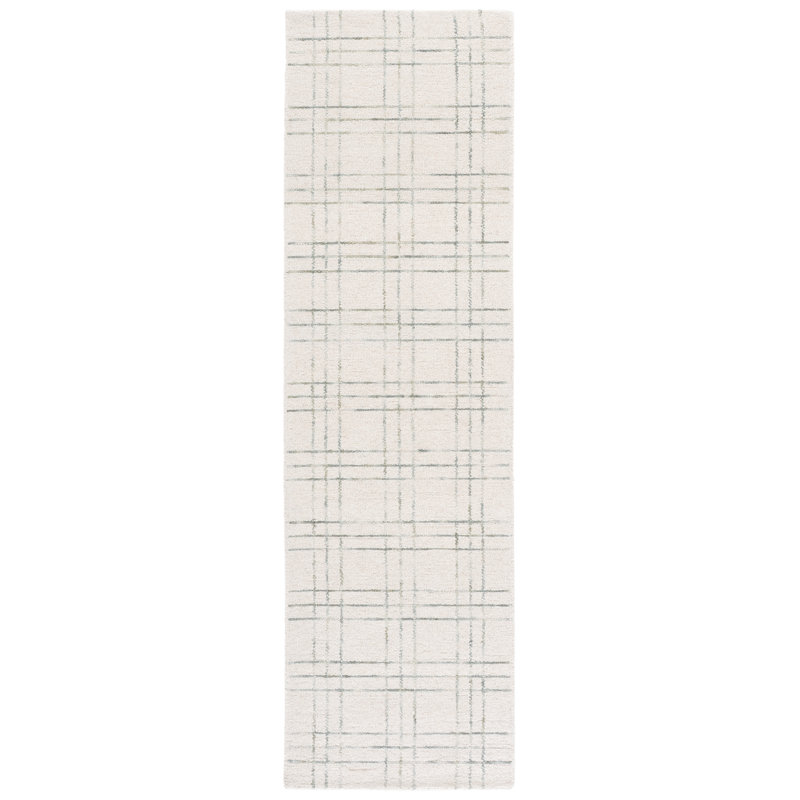 Genre 551 Hand Tufted 80% Wool; 20% Cotton Geometric Rug, Runner 2'3" x 8'