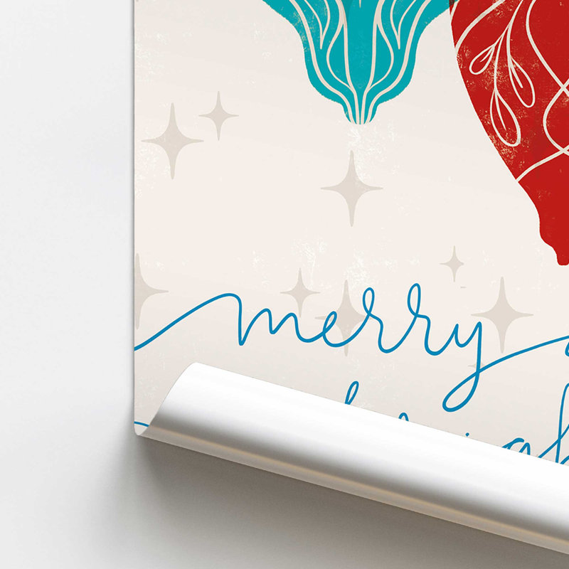 Elegant Holiday Ornaments VI, impression dans un cadre, Papier, H 36 po x l 24 po x P 0,1 po