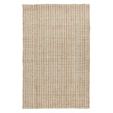 Evora Checkered Area Rug in Ivory