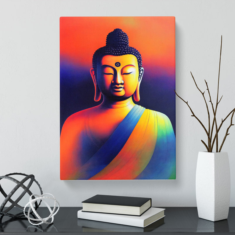 Buddha Colour Field - Wrapped Canvas, 76cm H x 50cm W x 3cm D