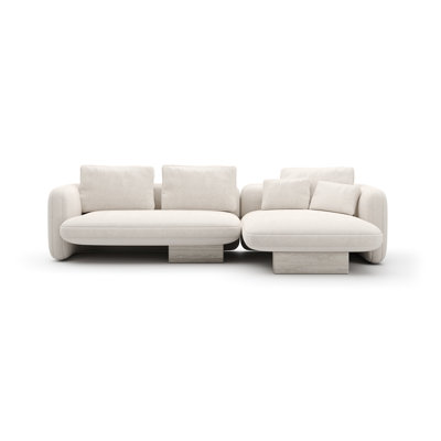 *Overlap Left Chaise Sec Small Dk Taupe