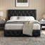 Upholstered Bed Frame with Drawer Storage-370691895-380821006