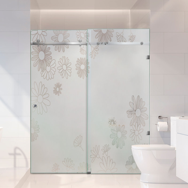 Portes de douche en verre coulissantes pour baignoire l 62 po x H 80 po, Gauche, Semi-privé