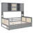 Wooden Daybed With 2 Drawers, And All-In-One Cabinet And Shelf-238133438-238133379