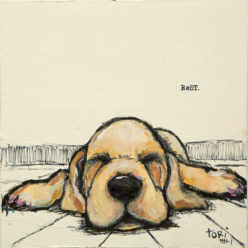 " Rest ", 18" H x 18" W x 1.5" D