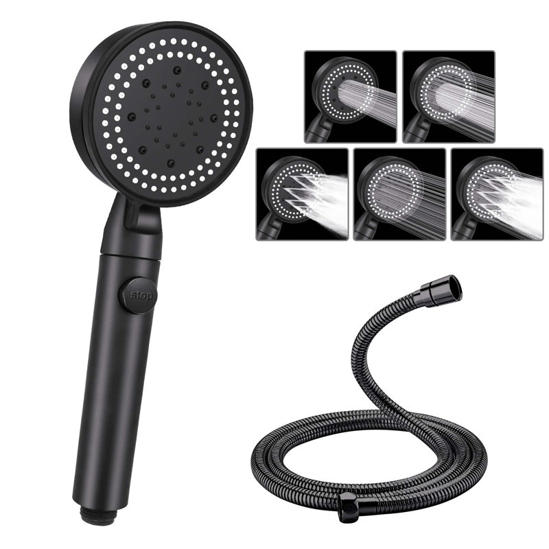Handheld Shower Head, Matte Black