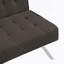 Futon canapé-lit polyvalent en bois et en acier inoxydable pour la détente et l’optimisation de l’espace-407122589
