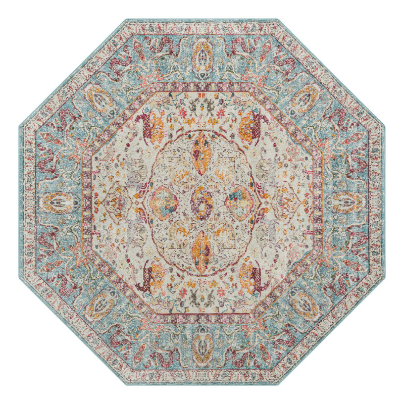 Folmar Oriental Indoor Rug, Octagon 5'