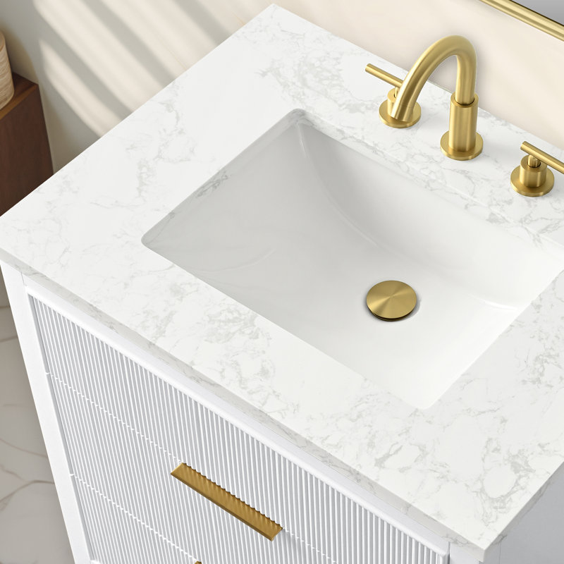 Emma 30" W Single Vanity, White