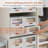 Aarn 1 Pack Collapsible Storage Box with Drawer & Wheels, 1-Tier Stackable Storage Bins with Lids, 24QT, Foldable Rolling Storage Containers with Clear Front Panel, Stackable Plastic Closet Organizer for Under Bed, Closet, Office, Bedroom, Laundry Room