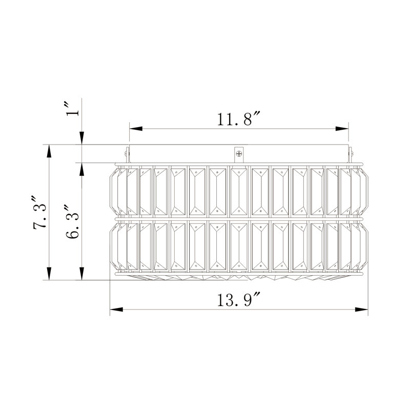 Kempst Crystal Flush Mount