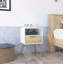 Table de chevet avec tablette ouverte, table de chevet, tables de bout de chambre à coucher Kaicey-2021269647