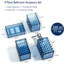 Ensemble d'accessoires de salle de bain bleu 4 pièces Ensemble d'accessoires de salle de bain porte-brosse à dents bleu marine contenant un porte-savon