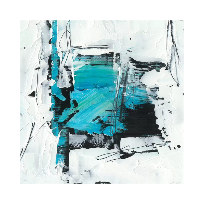 «Kinetic Form I» par Ethan Harper - reproduction d'art, H 26 po x l 26 po x P 1,5 po, Toile tendue, Pas de tapis
