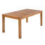 Ensemble de salle à manger 5 pièces en bois d'acacia avec table de 67 pouces et 4 fauteuils en osier, naturel