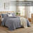 Microfiber Embossed Queen Quilt Sets| Hotel-Quality Bedspread-121432087-123141037