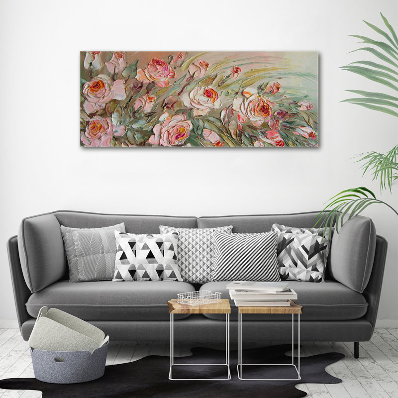 Roses - Wrapped Canvas Print, Canvas, 50cm H x 125cm W