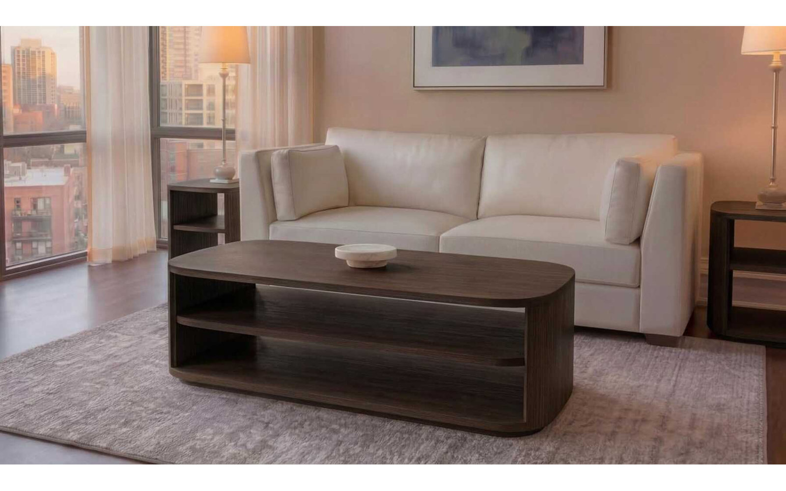 Single Coffee Table, Brown