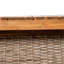 Ensemble de table de salle à manger d'extérieur en bois d'acacia avec 1 table et 1 banc, brun-2085346942