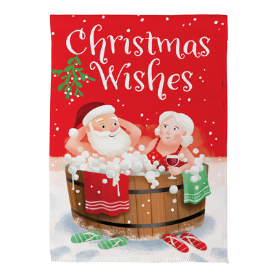 Drapeau de jardin Christmas Wishes