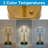 11.4'' Acrylic Table Lamps Nightstand Bedside Lamp Dimmable with 3 Color Lighting