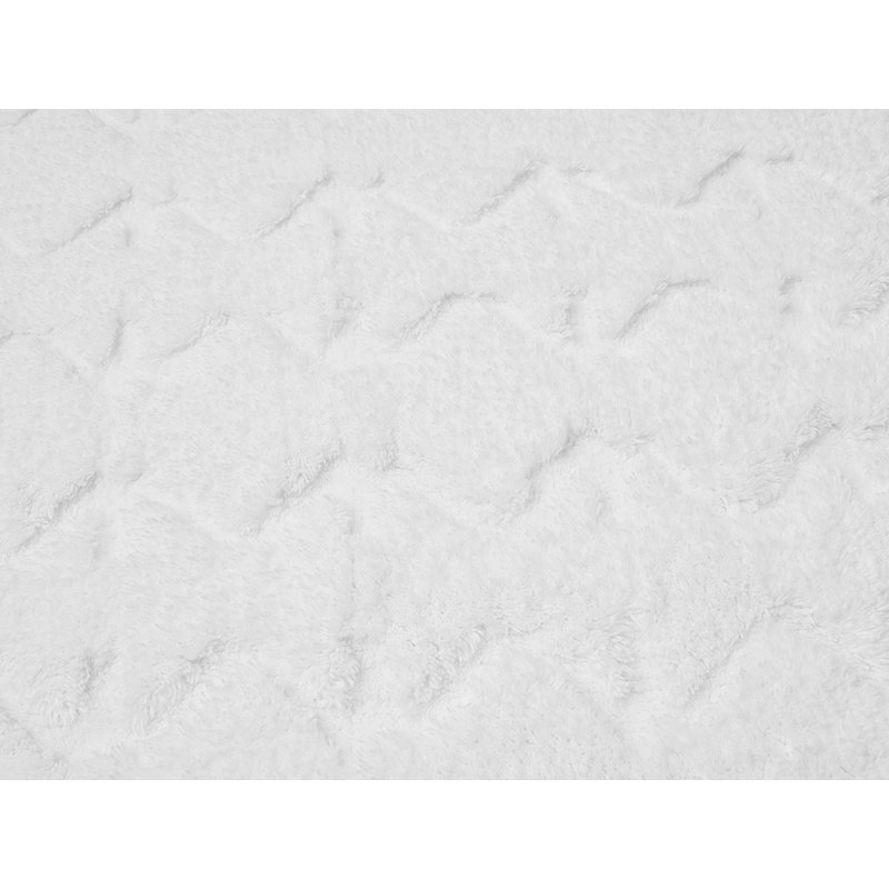 Diamond Shag Organic Runner, Alpine White, Single - 72" L x 30" W