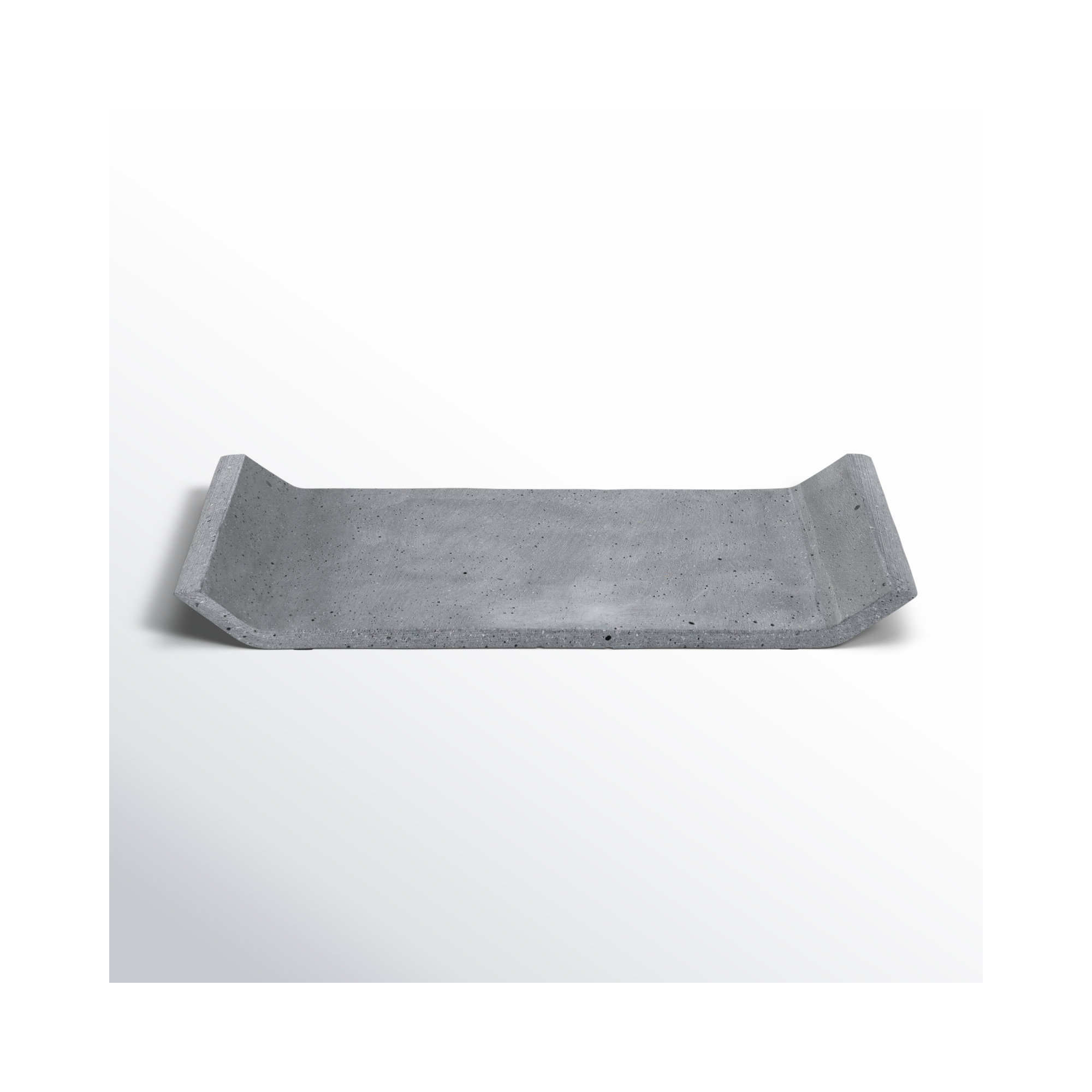 MOON Coffee Table Tray, 0.98" H x 11.81" W x 4.72" D, Dark Gray