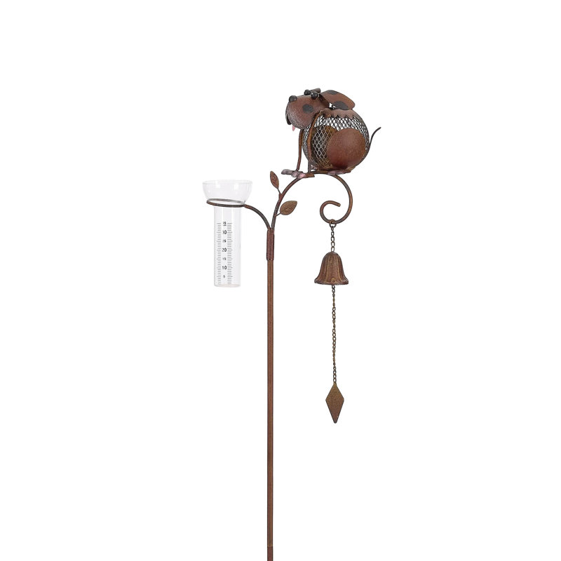 Piquet de jardin solaire en métal Rustic Dog