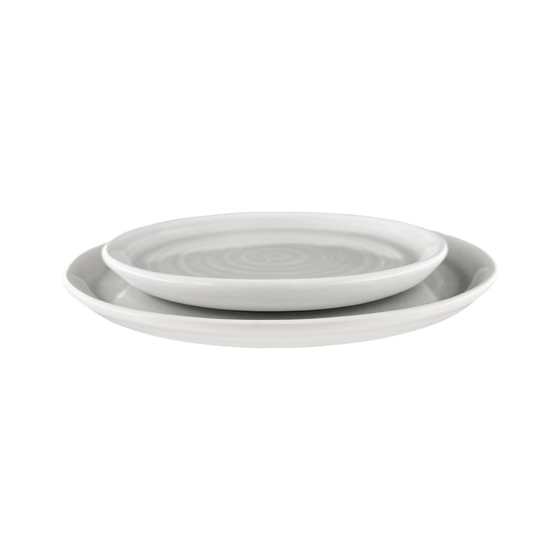 Ensemble d'assiettes 10,75 po Canvas Home Pinch, Gris