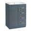 Armoire de meuble-lavabo 24 po avec 1 porte, 3 tiroirs et un seul lavabo-1097891948
