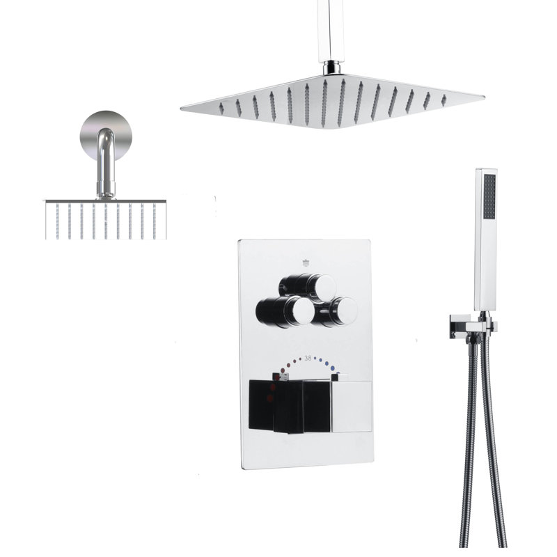 All-In-One Kit with Rough in-Valve, Chrome