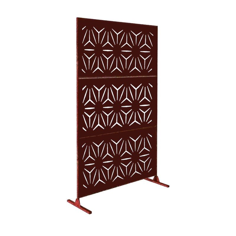 1.2m x 1.9m Privacy Fence, Red