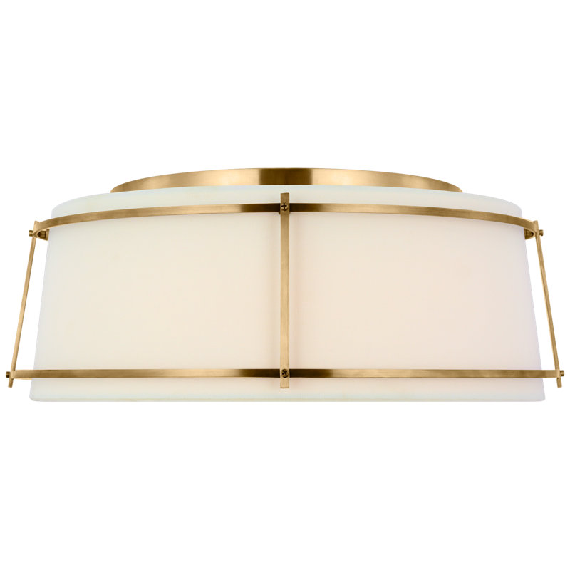 Callaway 1 - Light LED Flush Mount, Bronze, 6.5" H x 17.25" W x 17.25" D