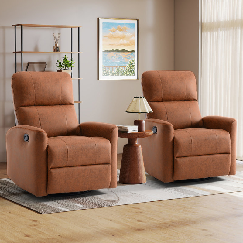 Siège de cinéma maison inclinable 30,7 po, Brun caramel