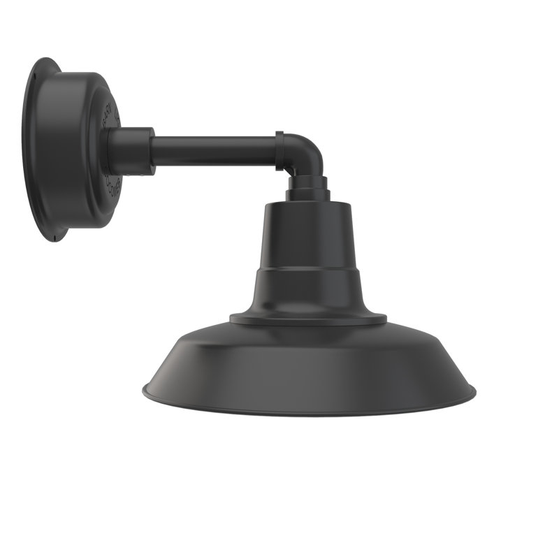 Matte Black Vintage LED Barn Light Sconce