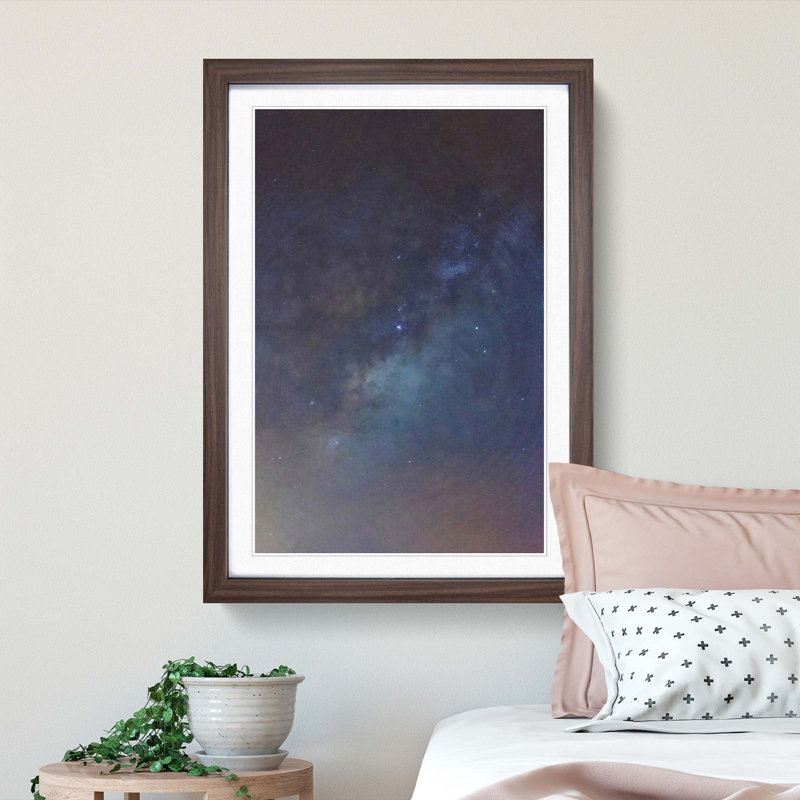 Universe in Abstract Vol.20 - Picture Frame Graphic Art Print, 65cm H x 48cm W x 2cm D, Walnut Framed
