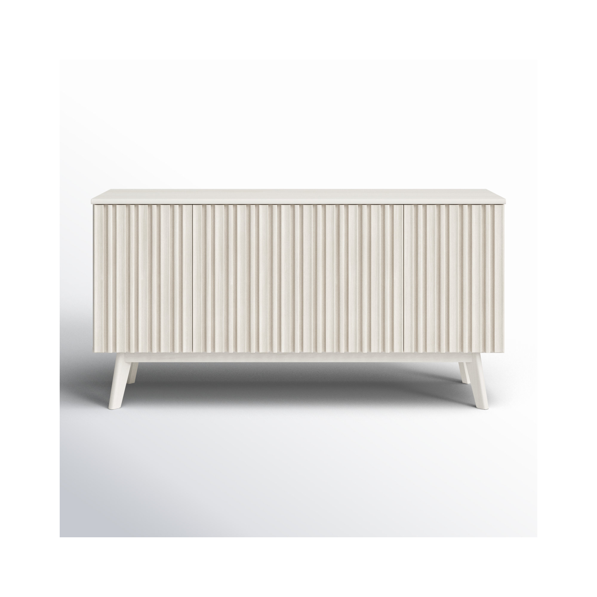Helena 62'' Media Console, Bleached White