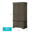 Armoire Louis Phillipe G3105-A, gris